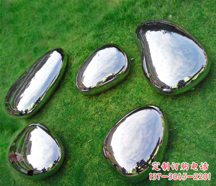 漳州简约而优雅的镜面不锈钢水滴雕塑