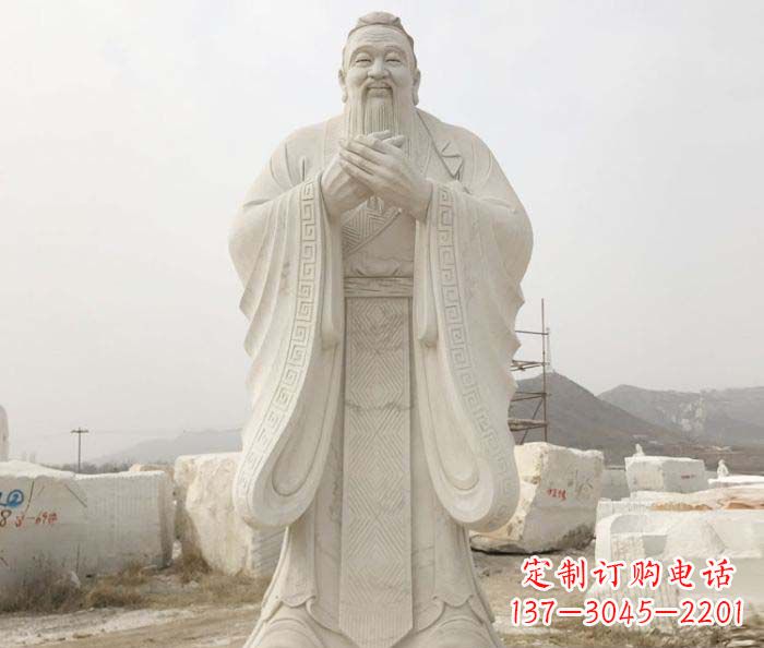 漳州孔子古代名人石雕