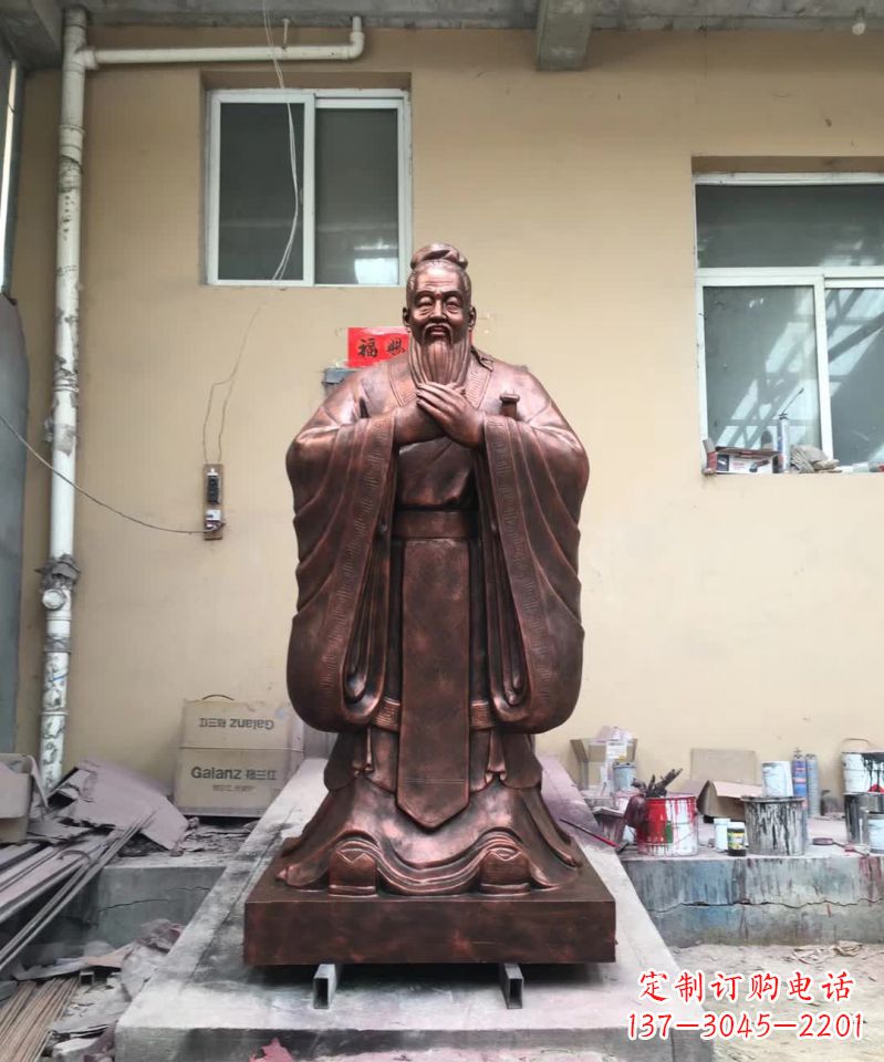 漳州传承中华文化精髓,尊崇古代伟大思想家——中领雕塑定制孔子雕塑