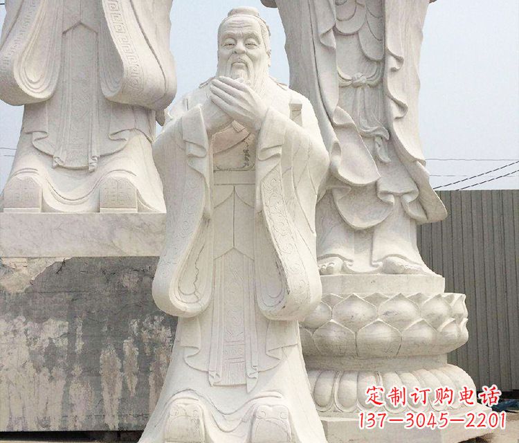 漳州领雕塑让孔子神态永驻——孔子三雕像