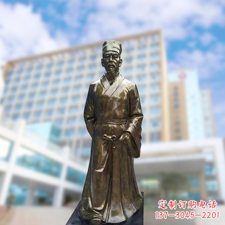 漳州李时珍仿铜雕塑-李时珍雕像
