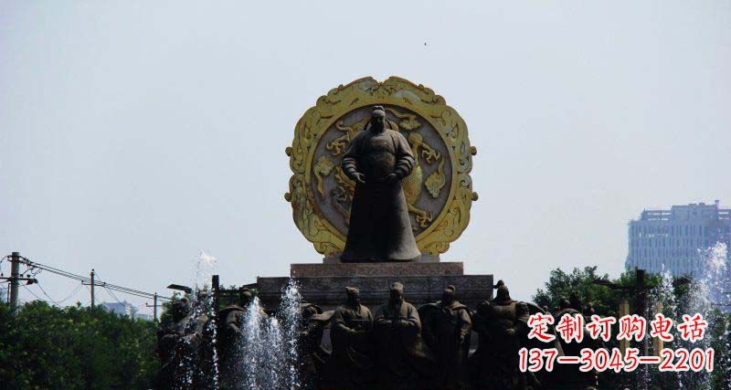 漳州李世民古代名人铜雕