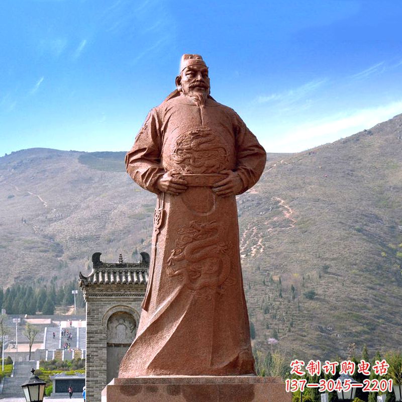 漳州『李世民传神砂岩石雕塑』