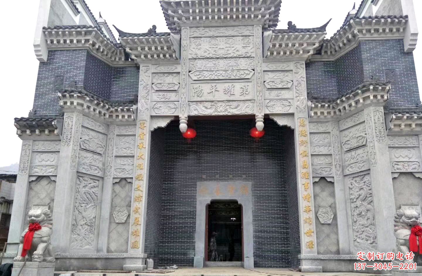 漳州陵园石雕牌坊|精湛的雕塑工艺