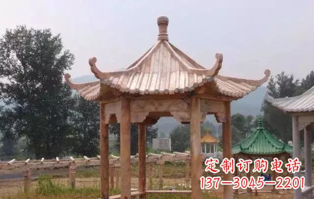 漳州营造古朴悠然的凉亭石雕