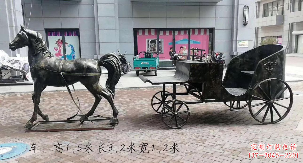 漳州古典马车雕塑,精致传承礼仪之魂