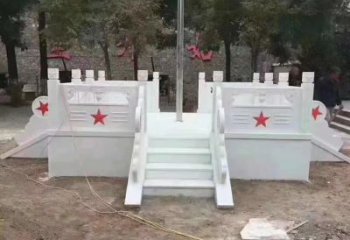 漳州高贵典雅的汉白玉升旗台石雕