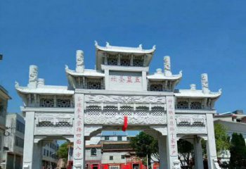漳州全新定制石牌坊雕塑，为您的寺院注入历史文脉