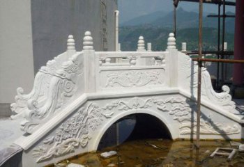 漳州汉白玉庭院装饰石桥雕塑