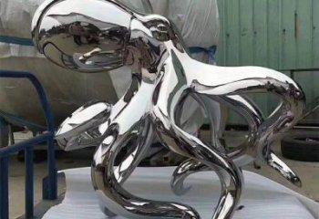 漳州精致华丽的镜面不锈钢章鱼雕塑