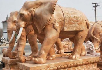 漳州精致雕刻的豹子雕塑