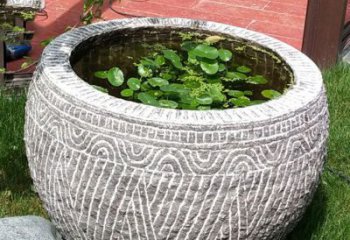 漳州老青石花盆雕塑：独特的家居艺术装饰