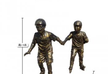 漳州中领雕塑推出的趣味滑冰儿童雕塑一直是客户…