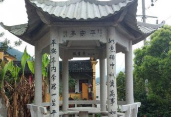 漳州中领雕塑-精致优雅的凉亭石雕
