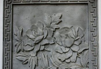 漳州牡丹青石浮雕雕塑-精美的永久装饰