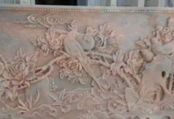 漳州美轮美奂的牡丹花石浮雕