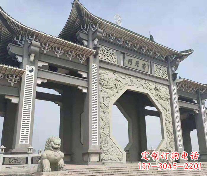 漳州南天门牌坊石雕，工艺精美，精雕细琢