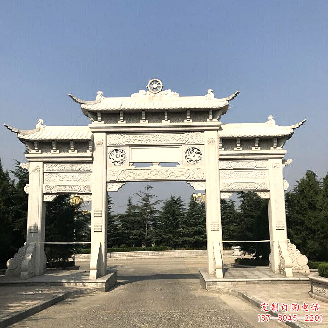 漳州精致牌坊柱座石雕服务,古色古香装点璀璨文化
