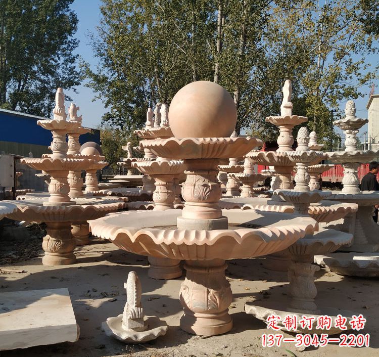 漳州喷泉砂岩水景雕塑