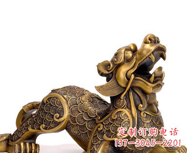 漳州精美铜质貔貅神兽雕塑