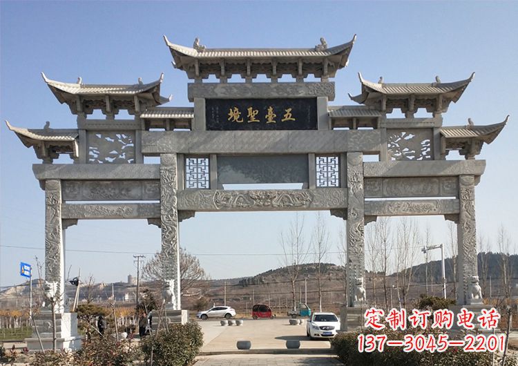 漳州青石牌坊雕刻