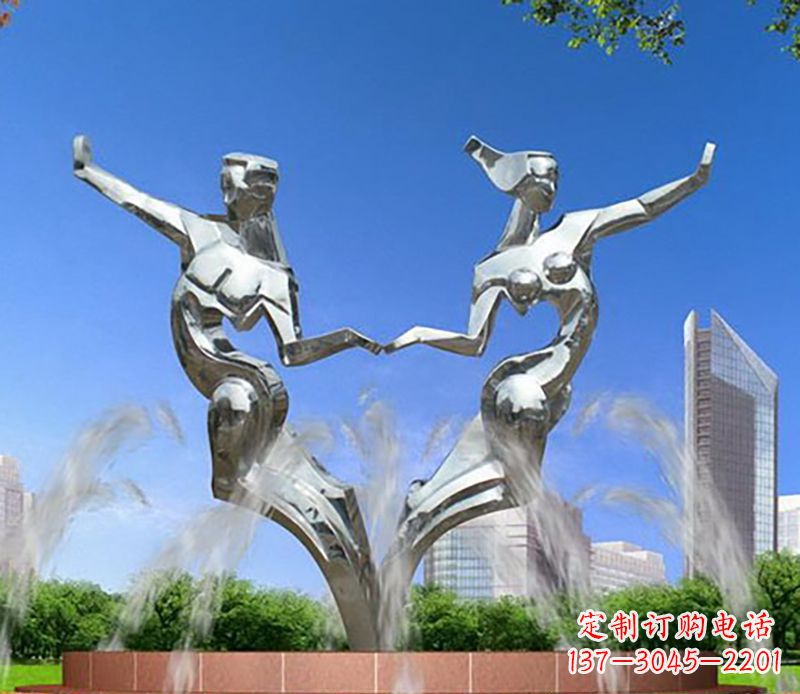 漳州情侣跳舞不锈钢抽象人物
