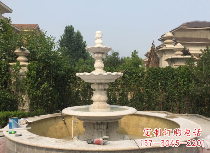 漳州三层喷泉公园石雕--唤醒公园原始的气息