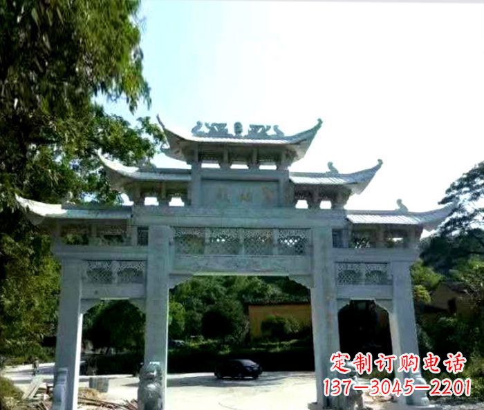漳州艺术般的精美大理石牌坊雕塑,为您的家增添高雅气质