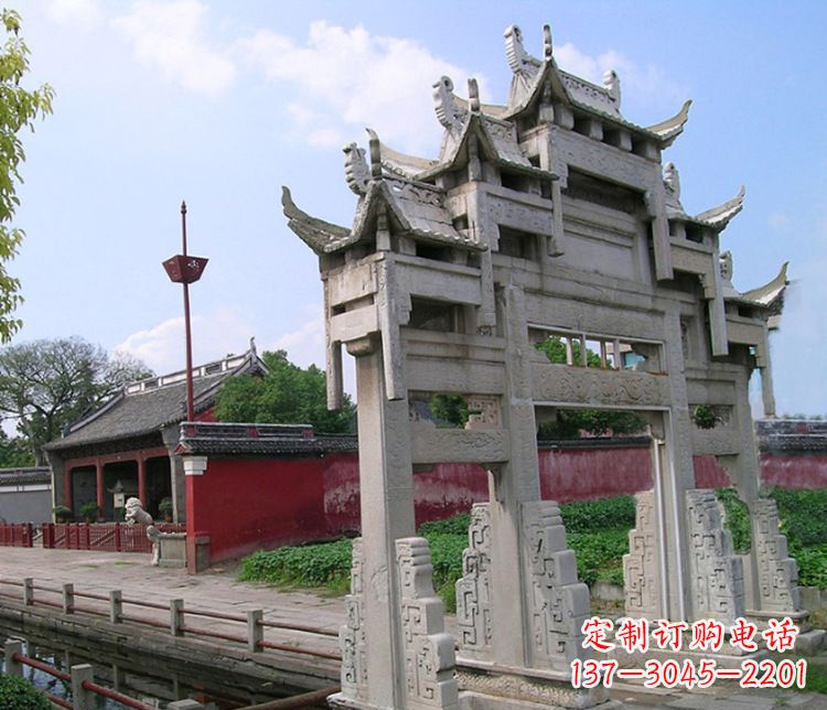 漳州专业大型牌坊石雕制作