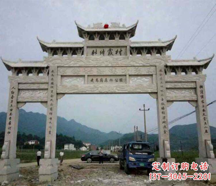 漳州三门牌坊石雕:细节讲究处处把精雕细琢