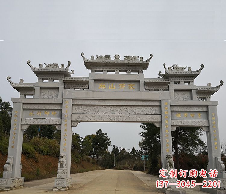 漳州三门石牌坊石雕_2