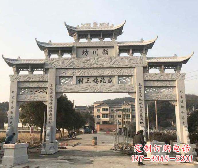 漳州特色大理石牌坊雕塑
