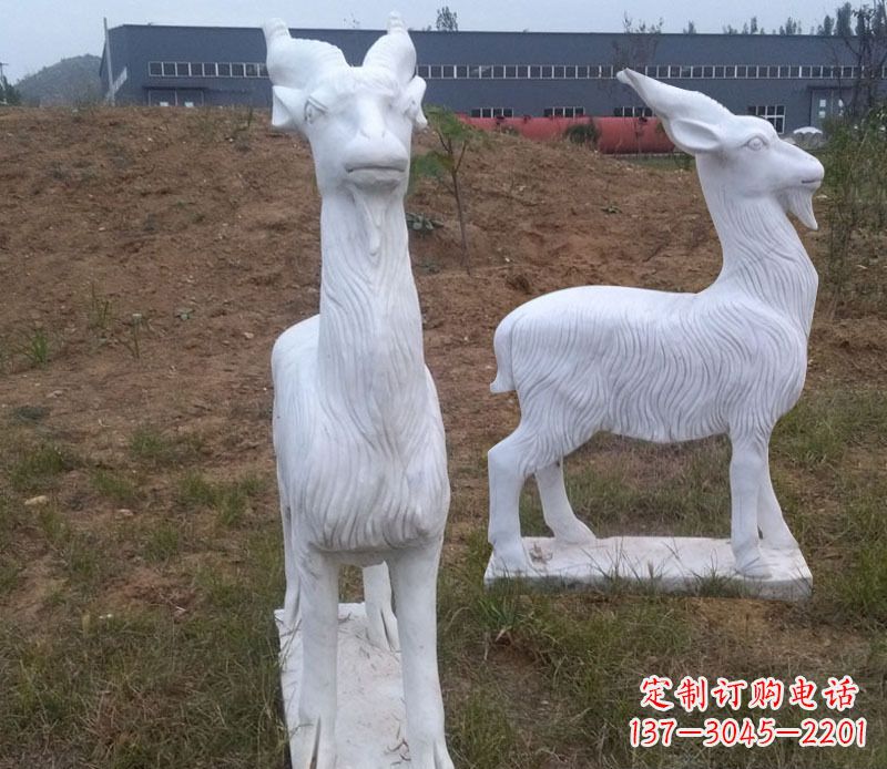 漳州石雕羊动物雕塑