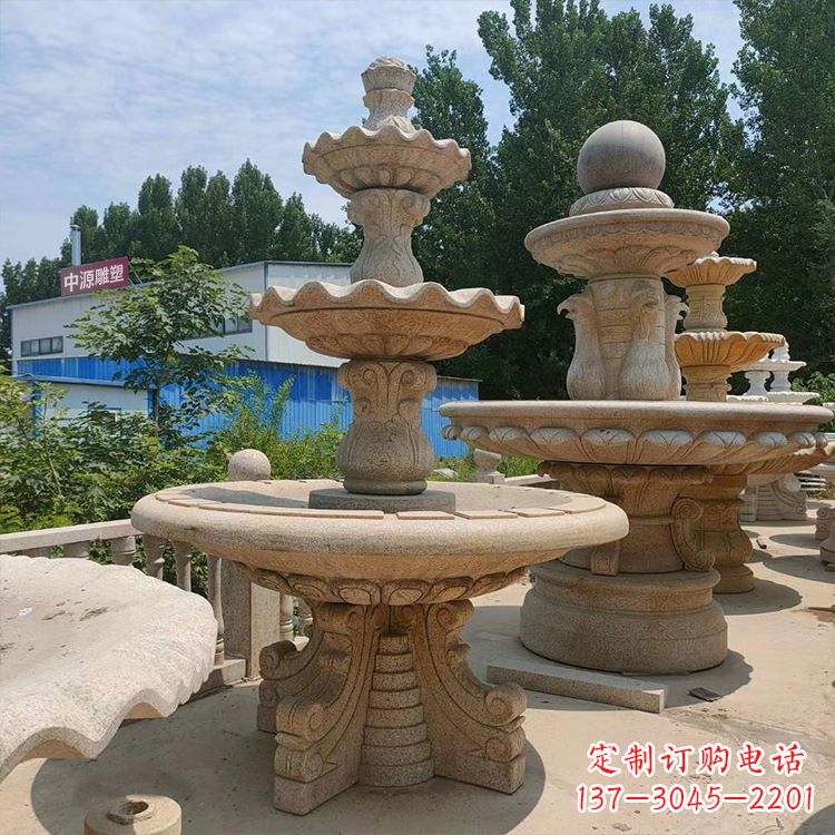 漳州石喷泉 石雕刻