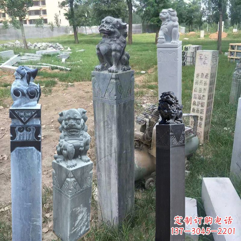 漳州石狮子拴马柱
