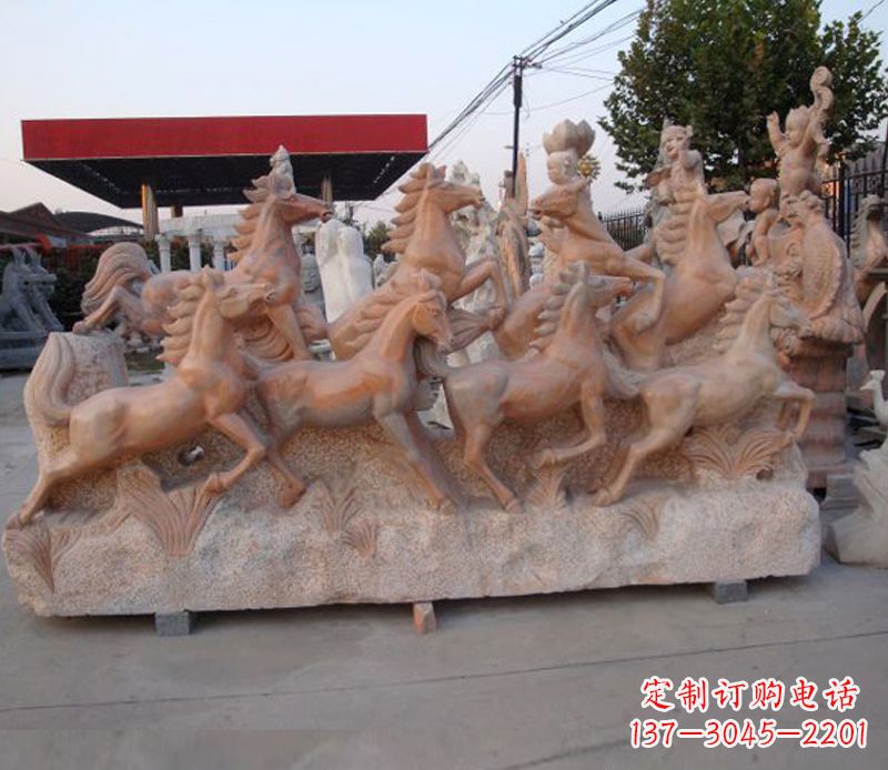 漳州石头奔马雕塑