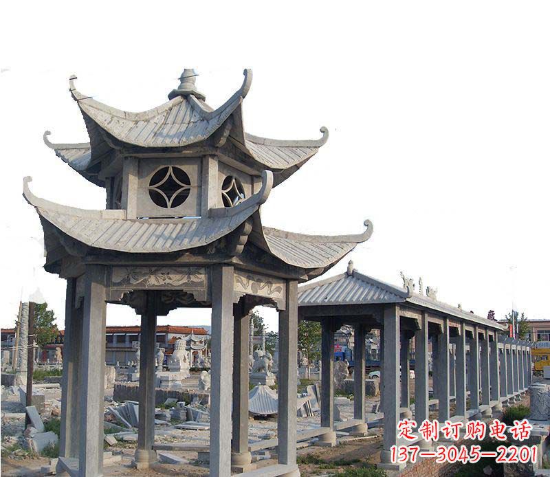 漳州双层仿古凉亭石雕