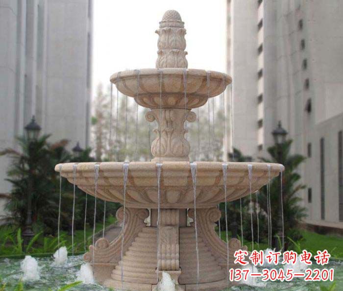 漳州双层喷泉小区石雕