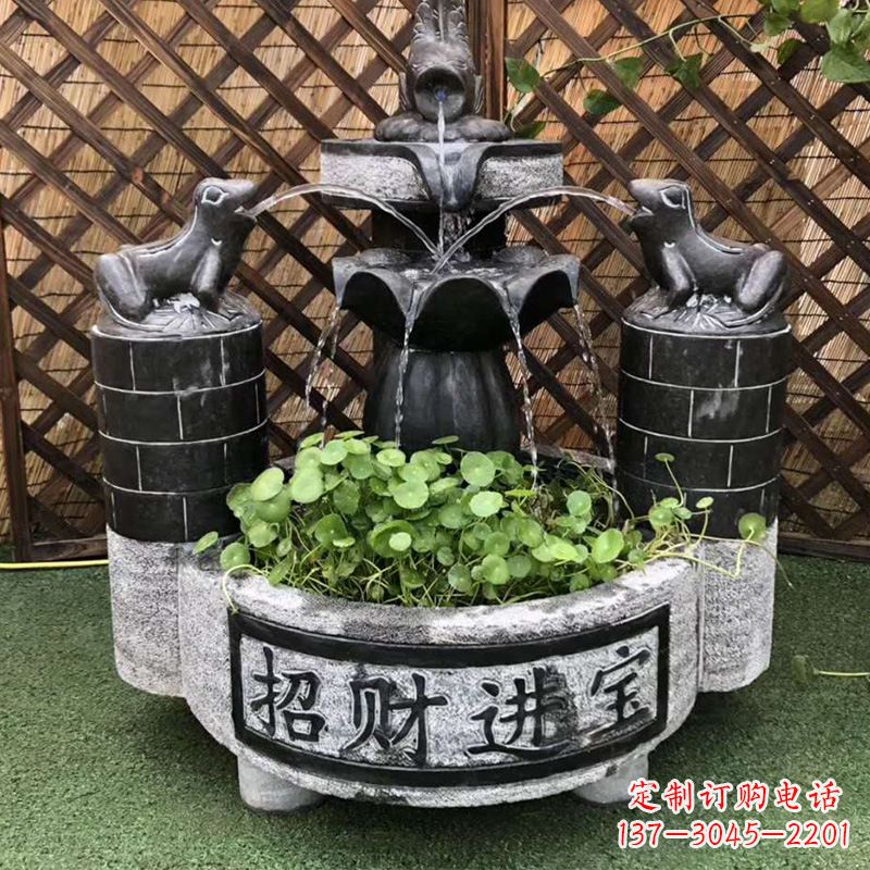 漳州双层喷泉石雕