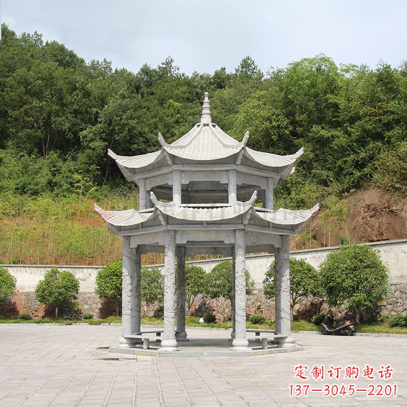 漳州双层庭院石凉亭