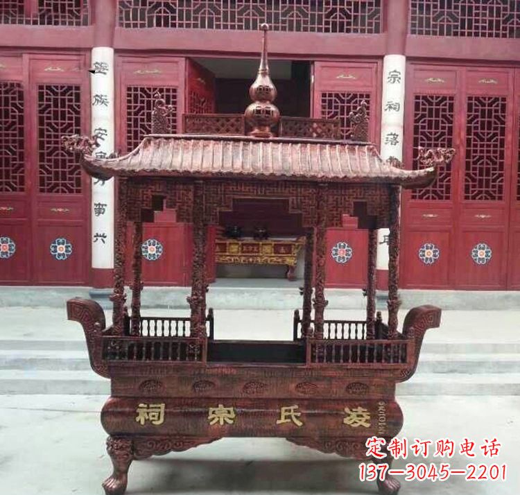 漳州寺庙香炉铜雕