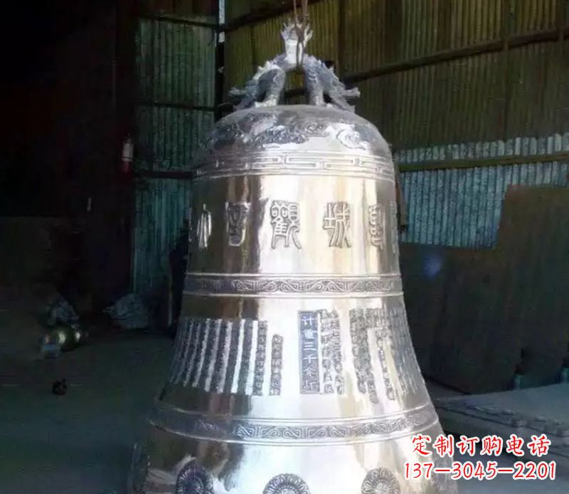 漳州寺庙铸铁铜钟雕塑
