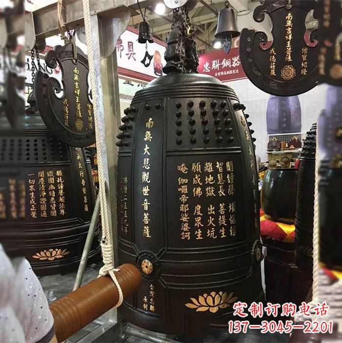 漳州寺院挂钟铜雕塑