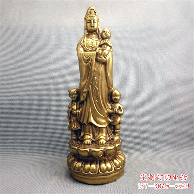 漳州送子观音纯铜雕塑