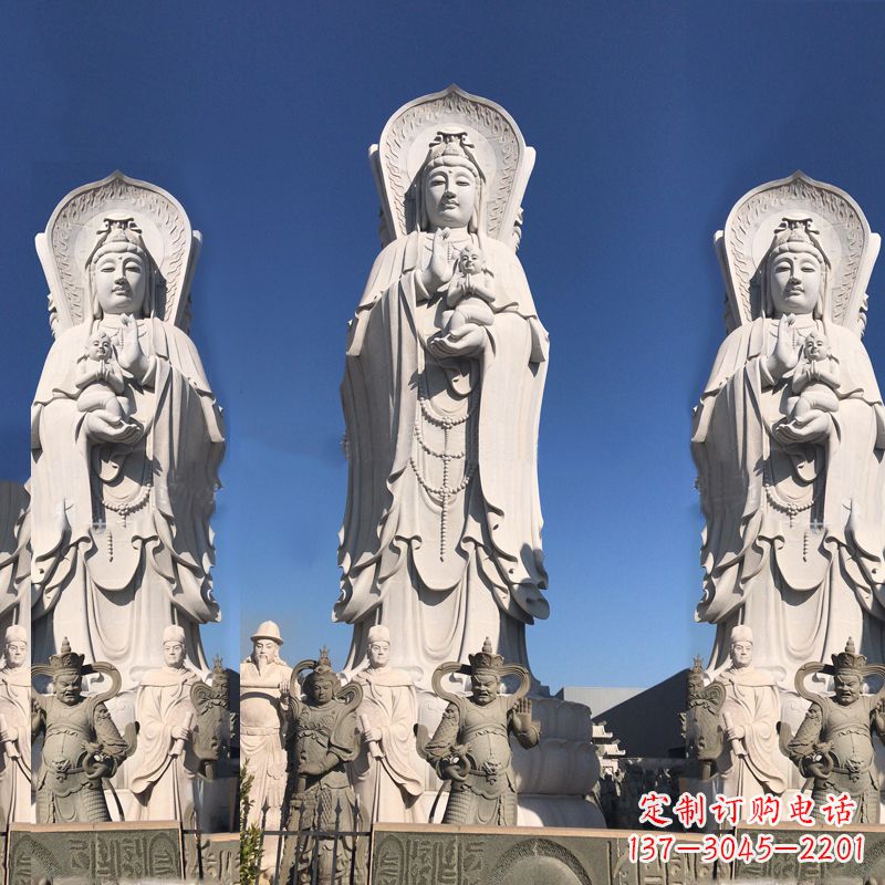 漳州送子观音大型石雕塑