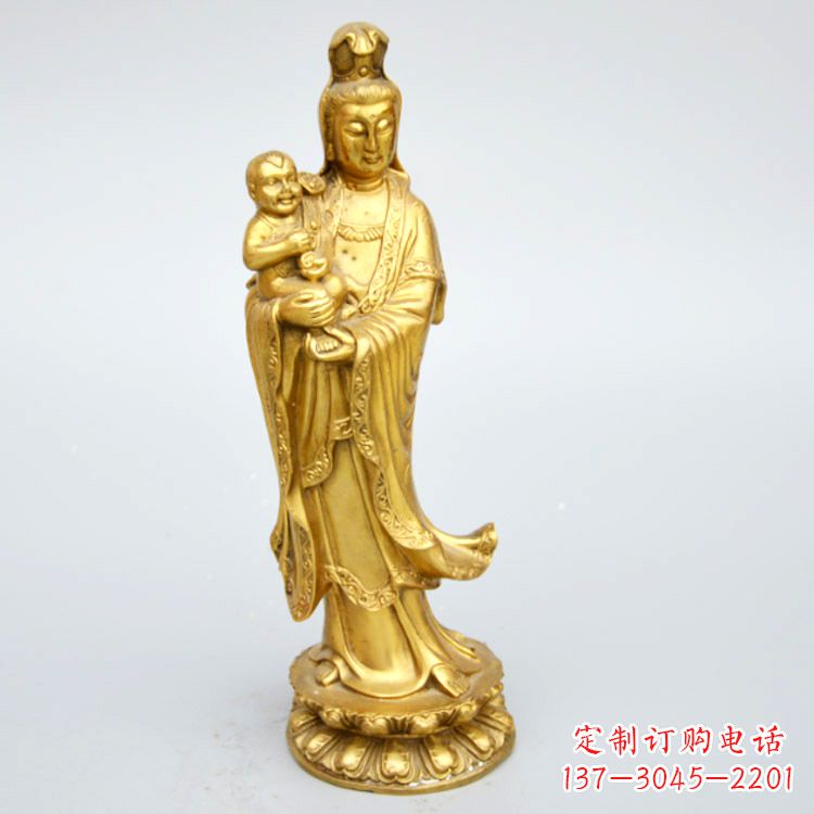 漳州送子观音铜雕