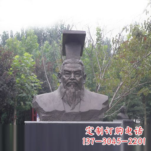 漳州隋朝开国皇帝隋文帝杨坚石雕头像
