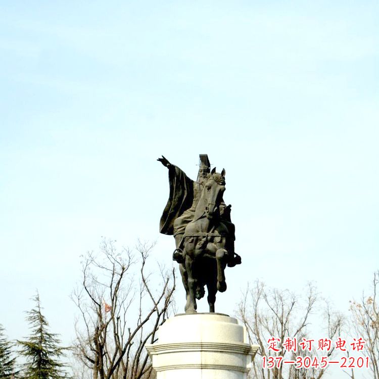 漳州隋文帝杨坚铜雕塑像