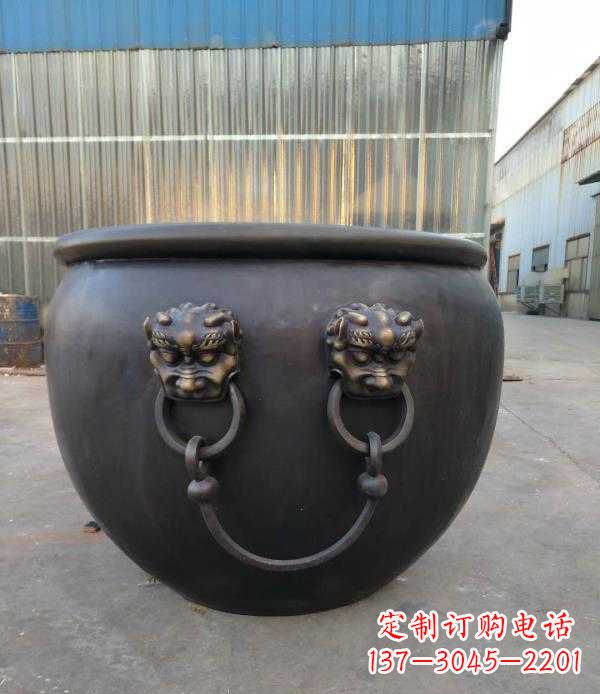 漳州庭院水缸铜雕