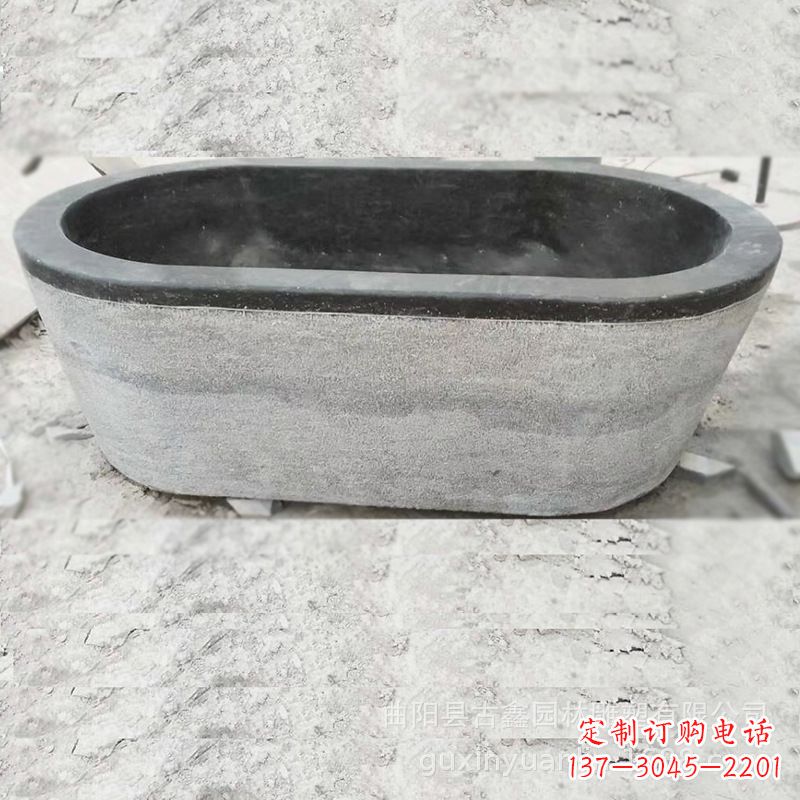 漳州庭院养鱼石雕水槽